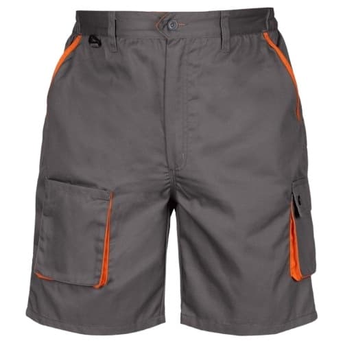Работен къс панталон Stenso Cargo DM Shorts сив/оранжев / размер 56