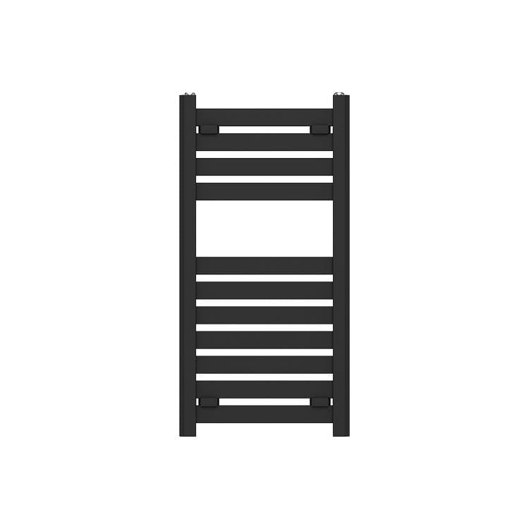 Стоманена лира за баня Cascada Flat 400/800мм 378W черен мат