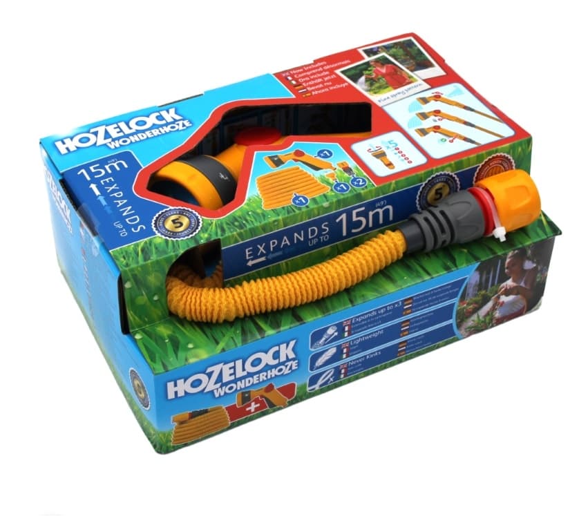 Комплект разтегателен маркуч Hozelock Wonderhose с пистолет 5 фукции