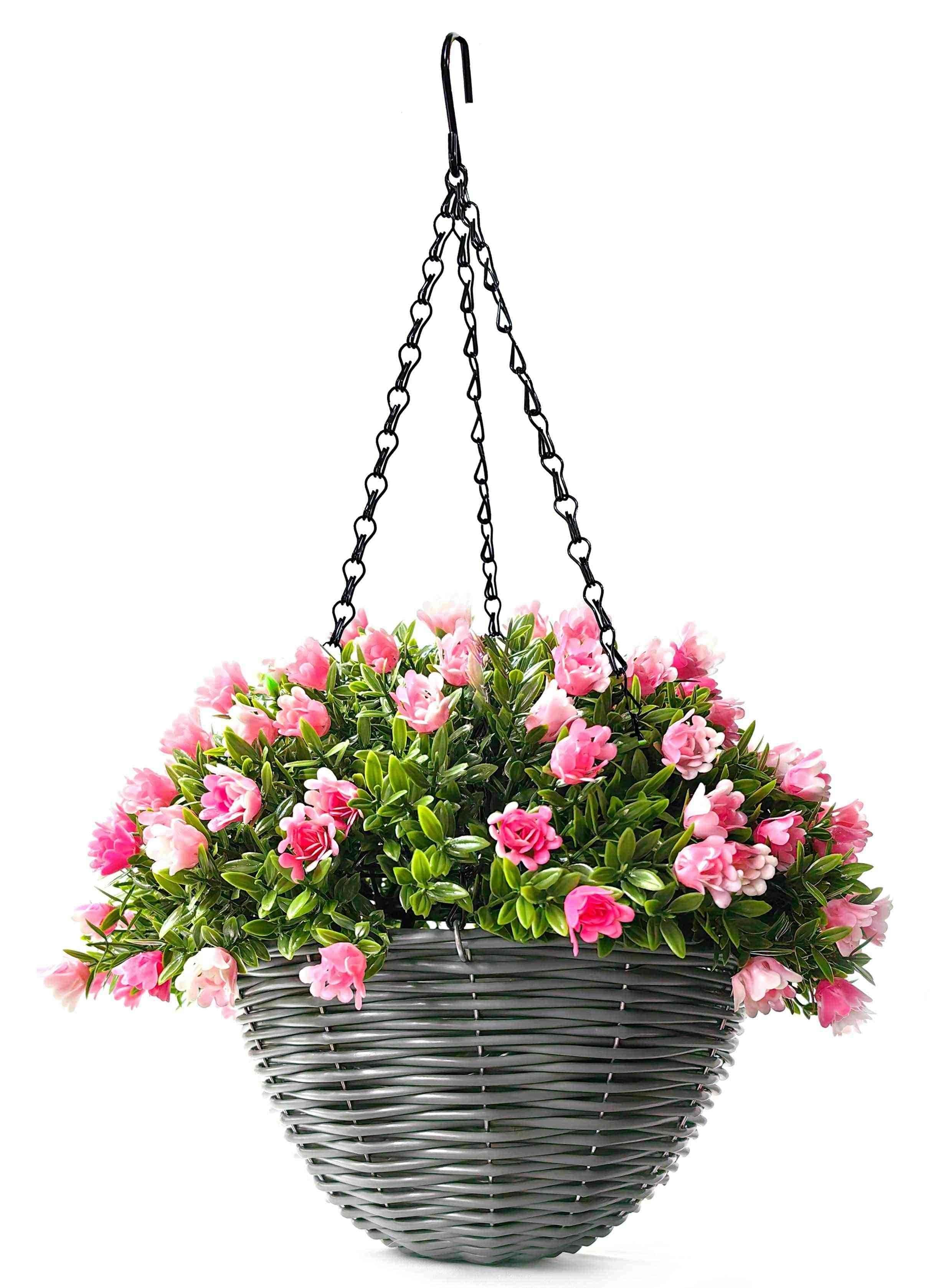 Изкуствена висяща декорация в саксия My Garden Aptenia+Rose CCGU024-25