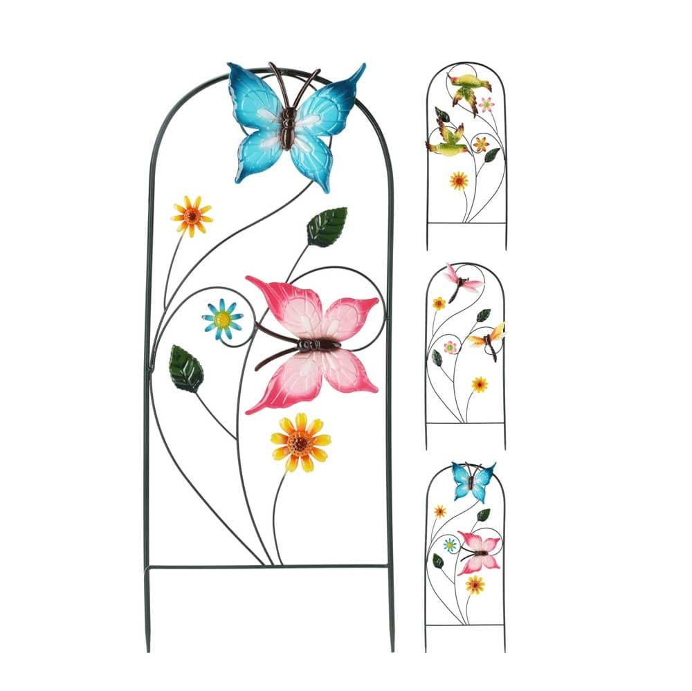 Градинска декорация Fence with butterfly 26х60см