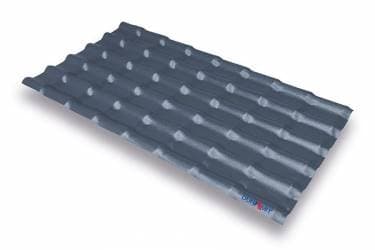 Полимерен трапецовиден панел Duramit Duratile Classic 88x219 см графит