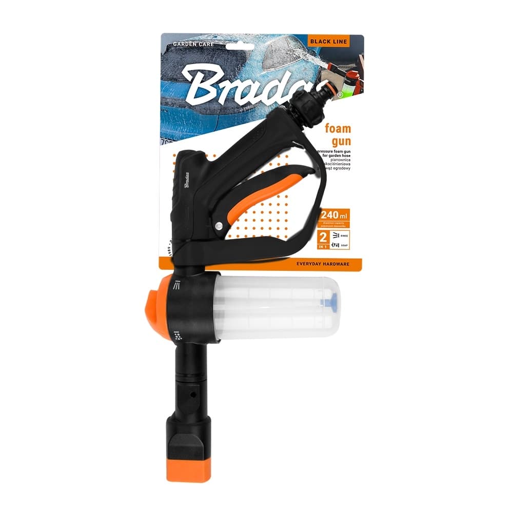 Измивен пистолет с пяна Bradas Black Line