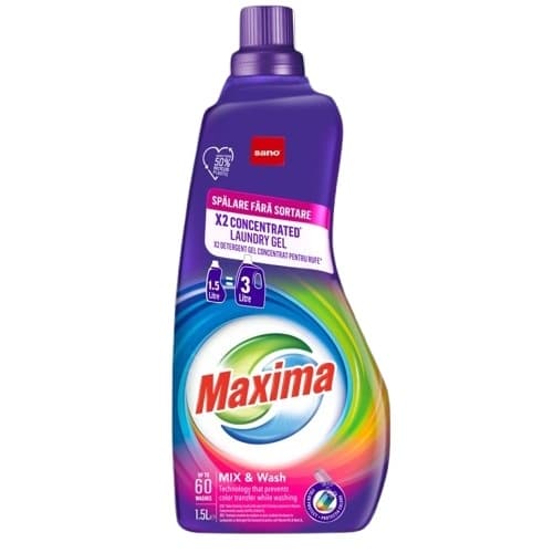 Гел за пране Sano Maxima Mix And Wash 1,5л концентрат