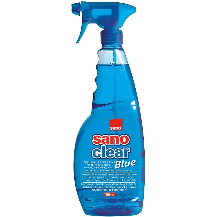Препарат за стъкла Sano Clear с помпа 1л