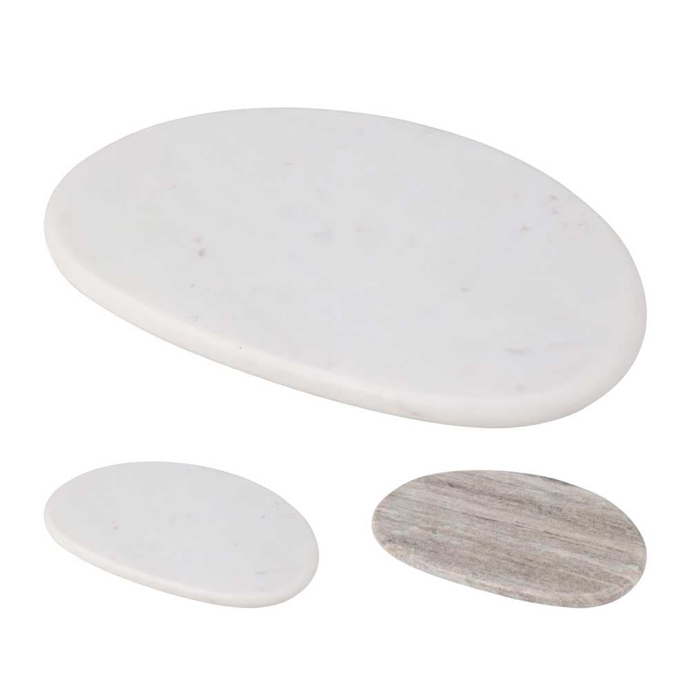 Бяла мраморна дъска за рязане Marble 24.5х15х1.5см