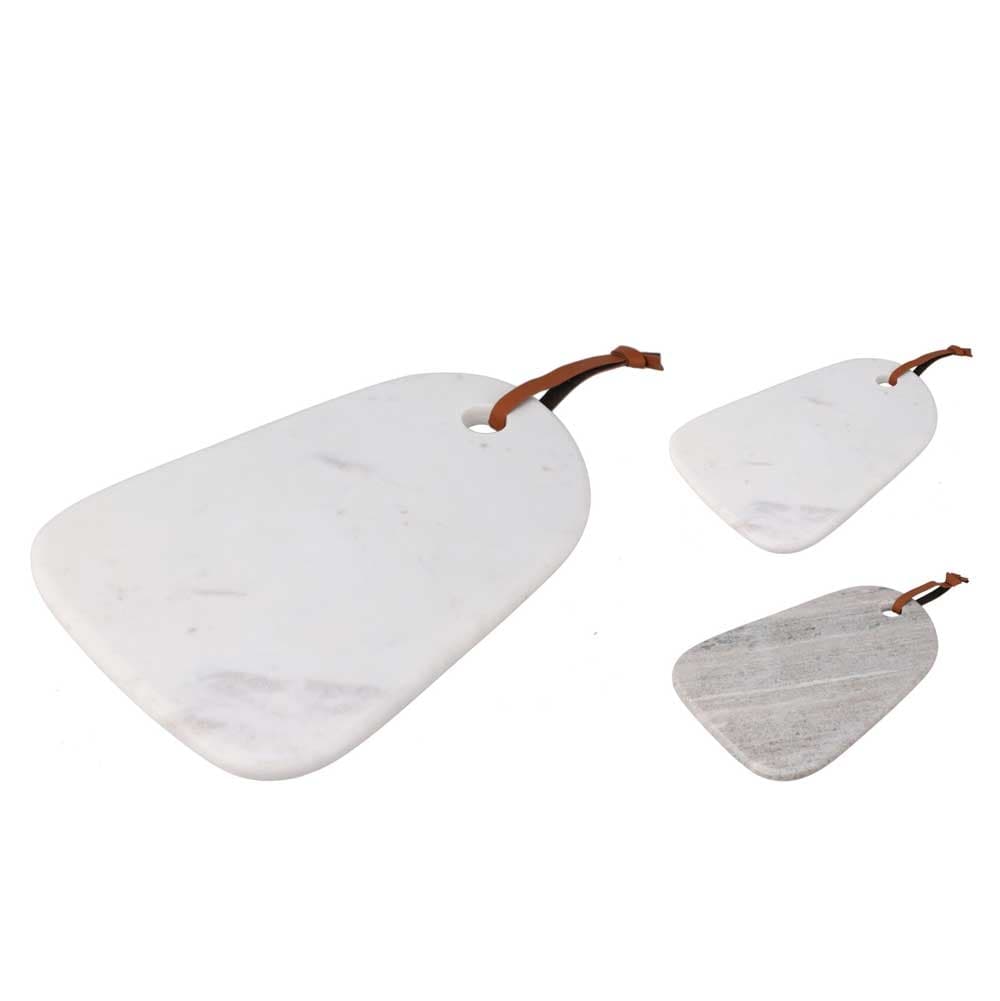 Бяла мраморна дъска за рязане Marble 30х21х1.5см