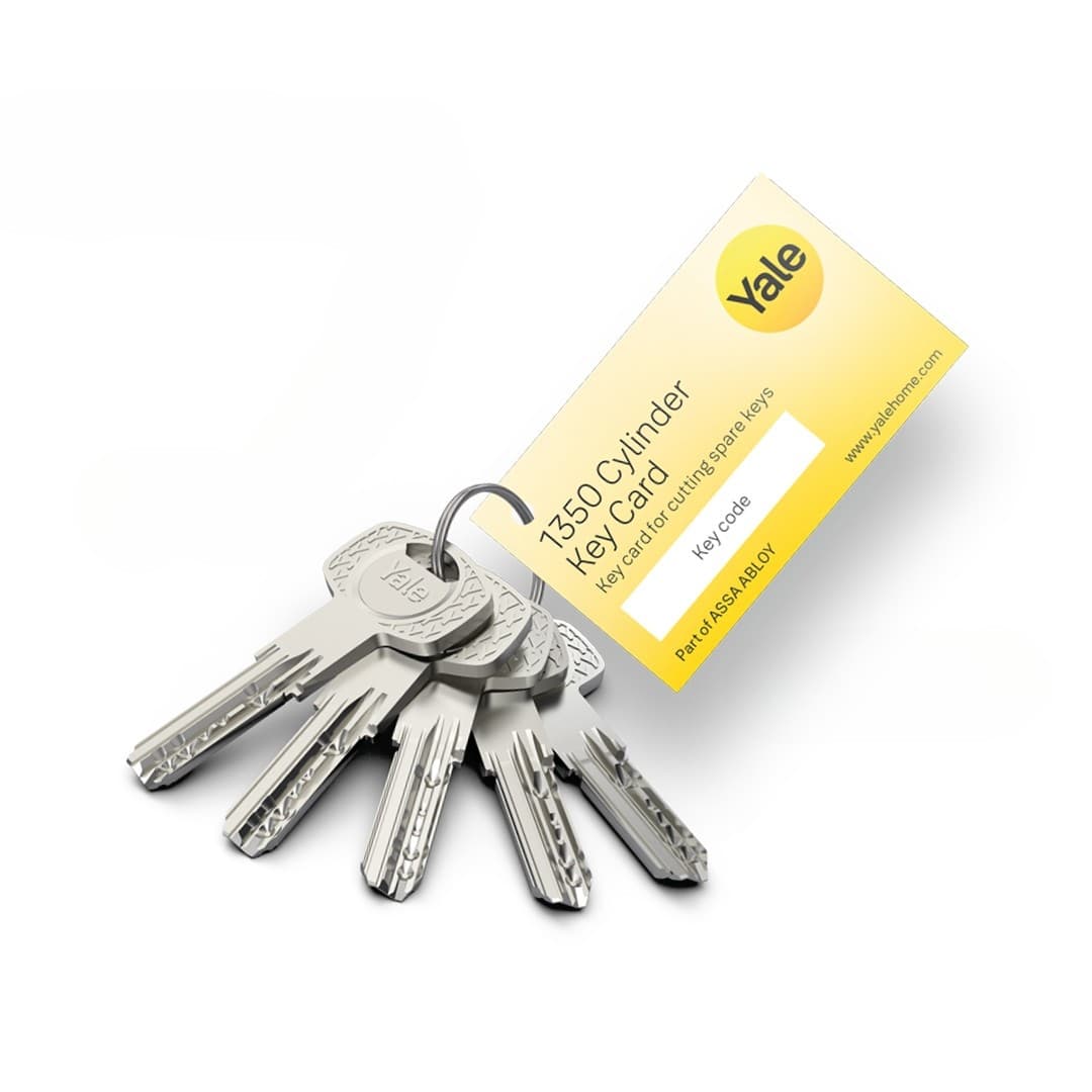 Секретна ямкова ключалка с 5 ключа Yale 1350 Plus БДС 27х35мм