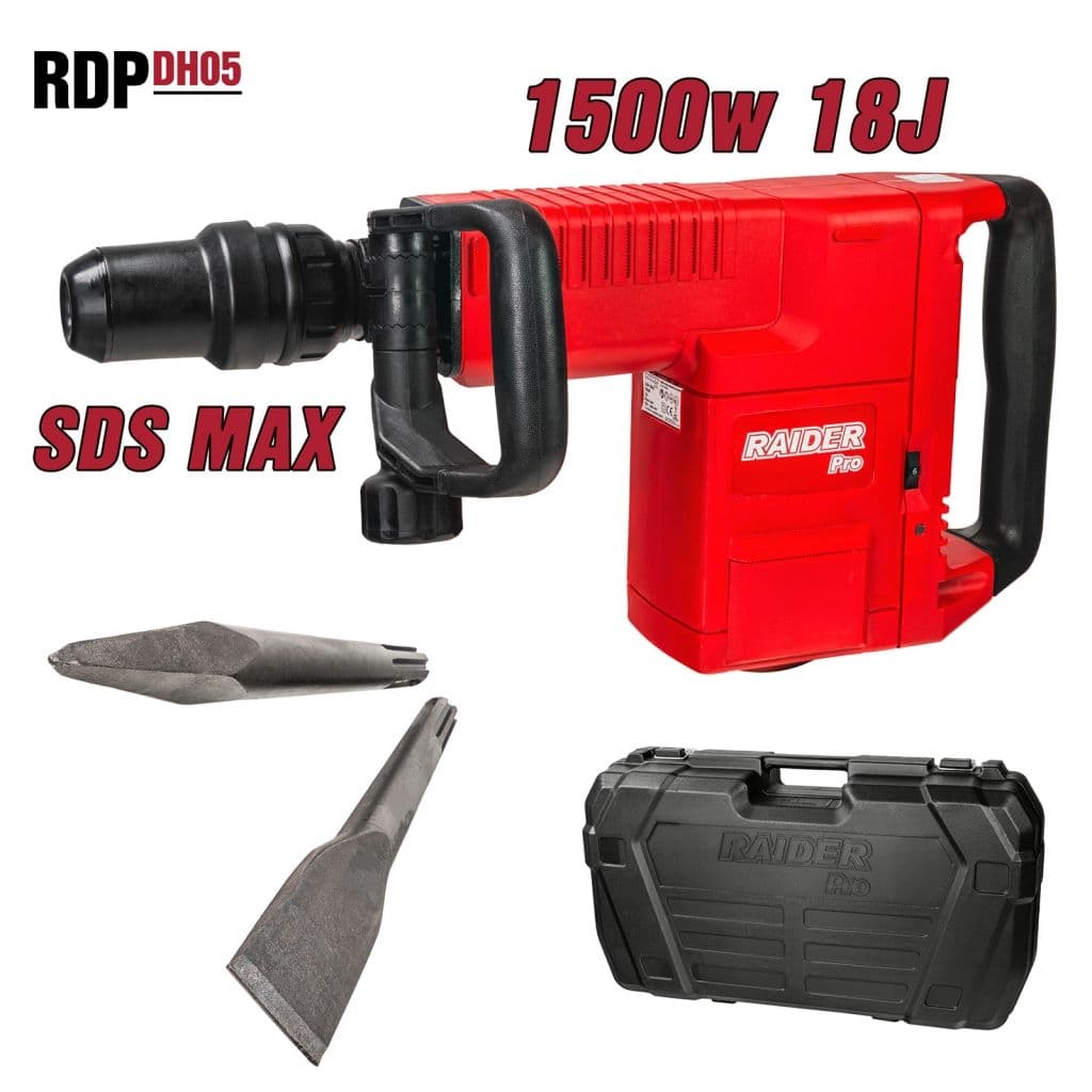 Къртач Raider RDP-DH05 / 1500W 18J + куфар
