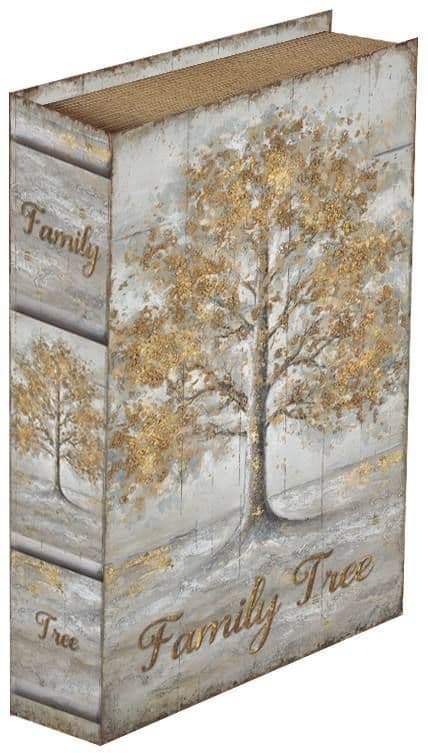 Интериорни дървени кутии за съхранение книги Family Tree L-2401 / 2 броя