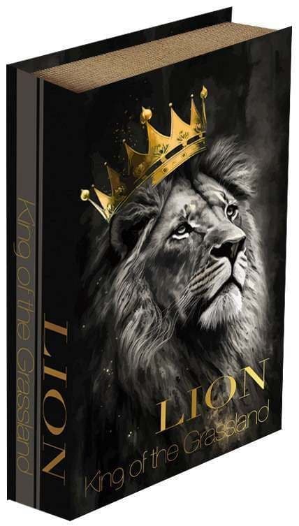 Интериорни дървени кутии за съхранение книги Lion L-240617-10-27 / 2 броя