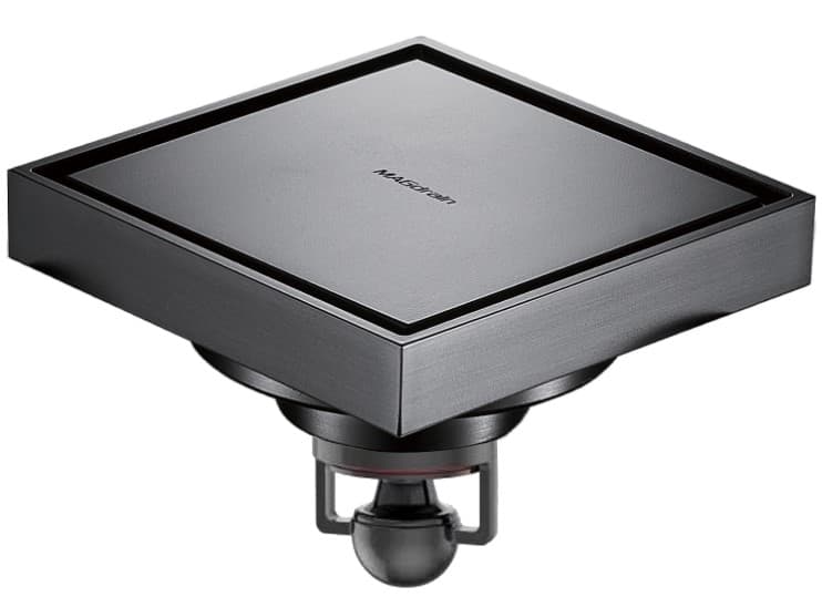 Точков подов сифон MAGdrain Duo WC02G55-K Grey 100x100мм / ø50мм