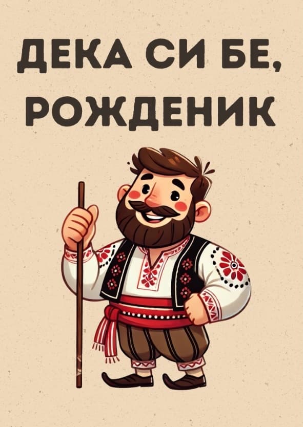 Картичка Дека си бе рожденик