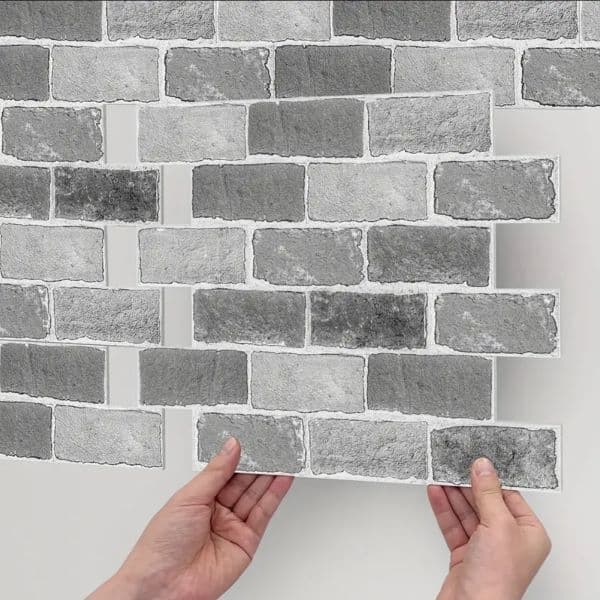 Самозалепващи плочки Nybrick 30x30см сиви / 10 броя
