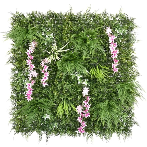 Пано изкуствена зелена декорация My Garden Blooming Creek CCGF224 / 100x100см