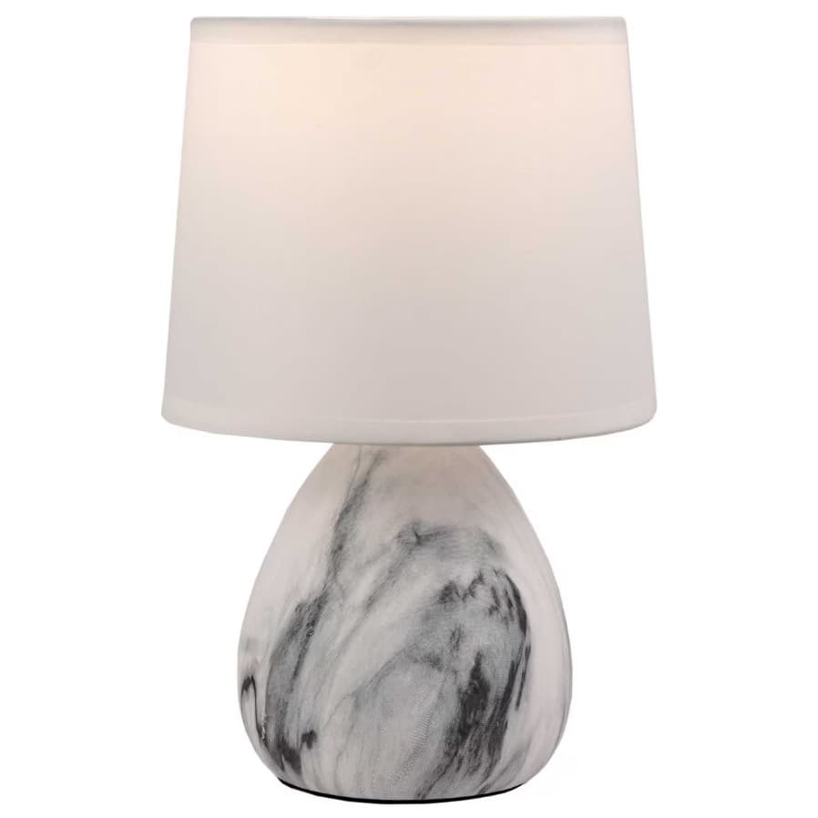 Настолна лампа Lightex Belle Е14 / 16х25см сив мрамор