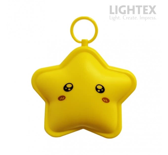 LED нощна лампа за контакт Lightex Starry жълта