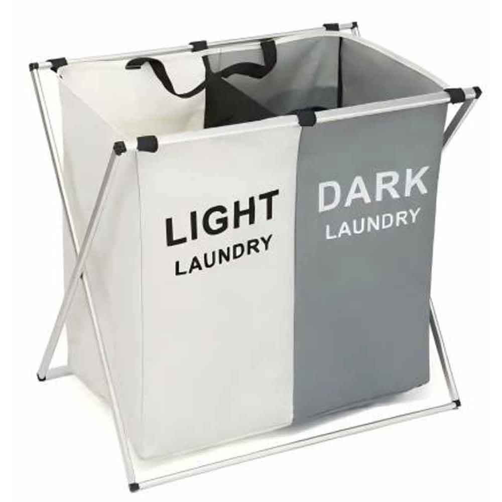 Кош за пране с 2 отделения Ziel Home Living 58х39х58см