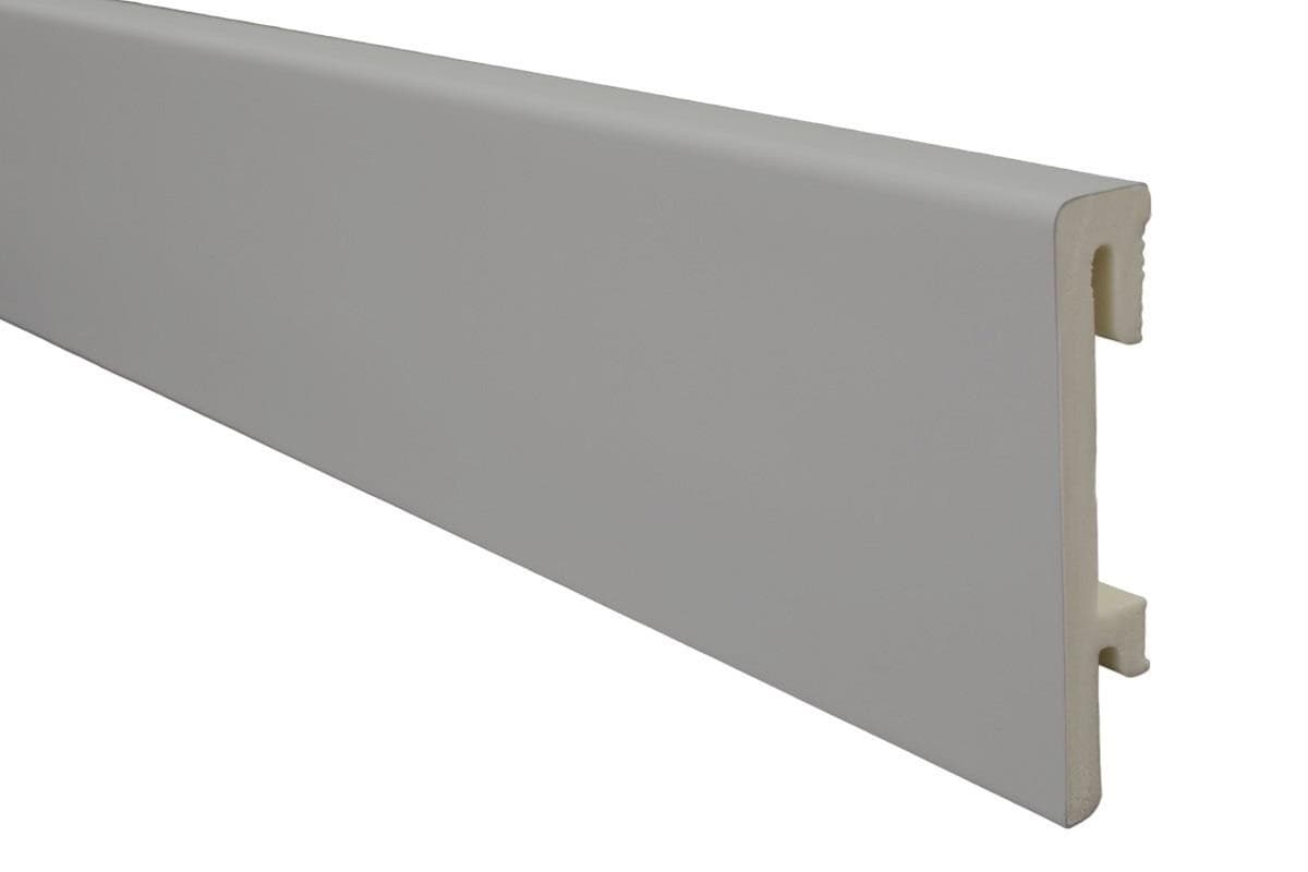 PVC перваз Salag Bravo 80 Сив 2,4м
