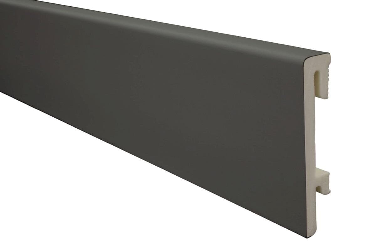 PVC перваз Salag Bravo 80 Черен 2,4м