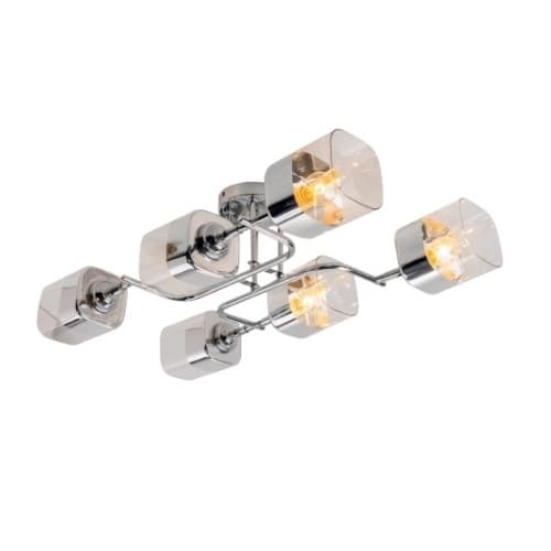 Осветително тяло Ziel Lighting SE-C3025/6CH E27 черно 6х60W