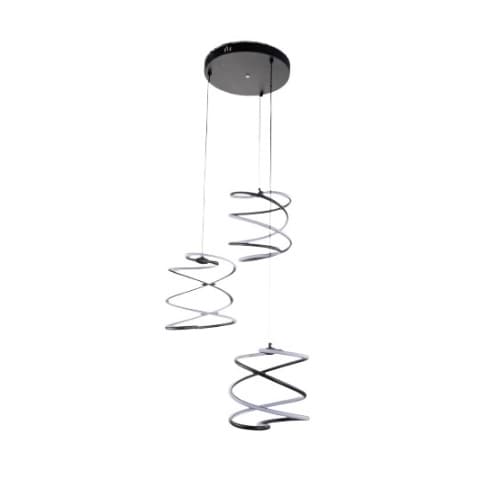 Осветително тяло Ziel Lighting SE-P2933/3 LED черно ø50х12см 