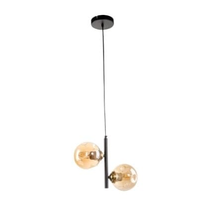 Осветително тяло Ziel Lighting SE-P3047/2 E27 черно / кехлибар 2х60W