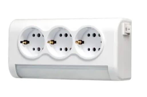Разклонител щепсел с LED