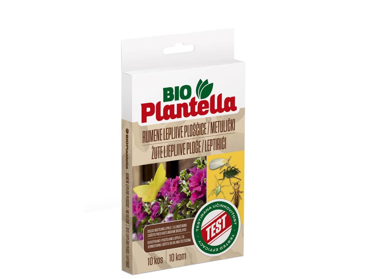Комплект лепящи жълти пеперуди против насекоми Bio Plantella 10 броя
