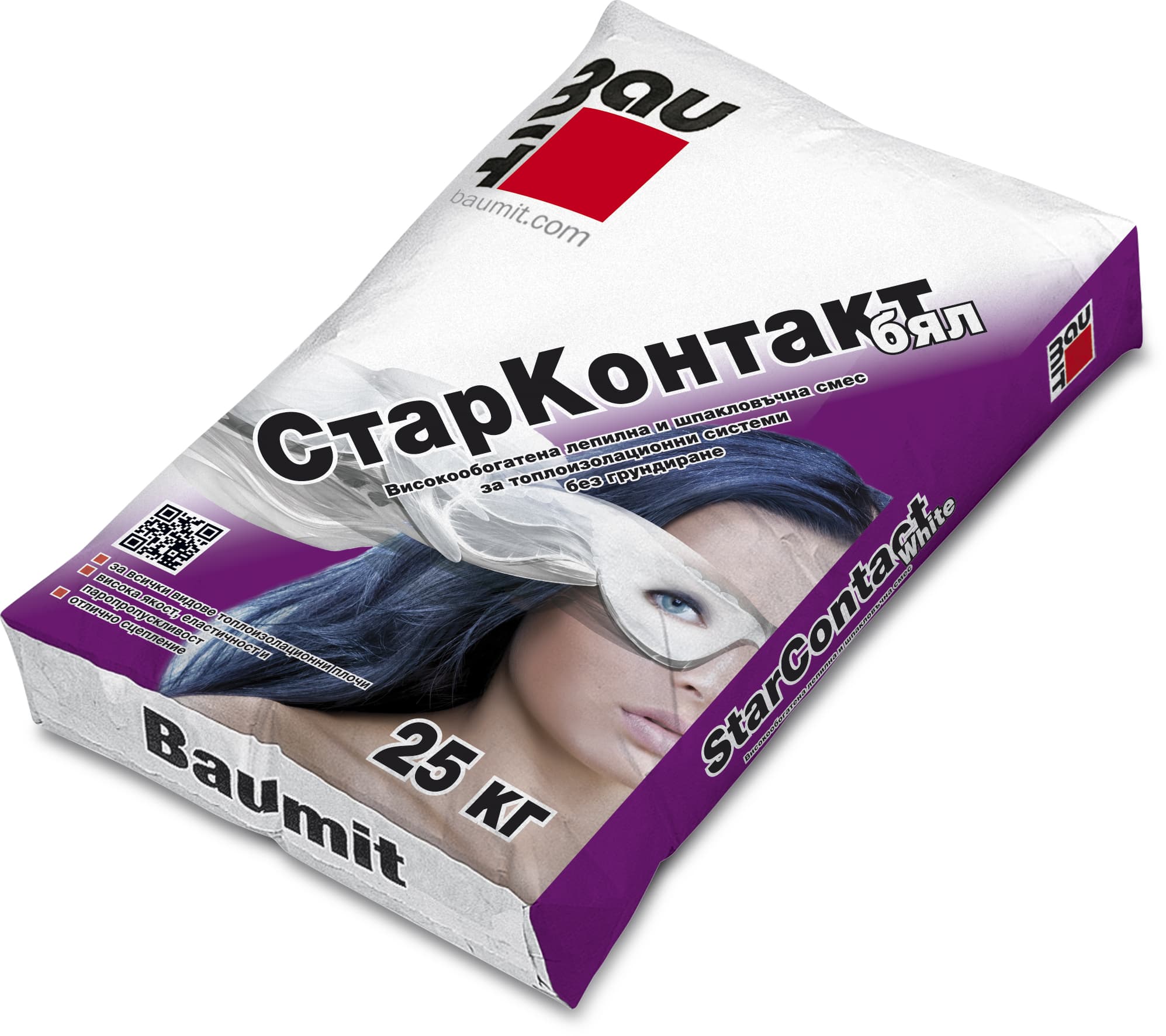 Лепило и шпакловка Баумит СтарКонтакт / бял 25кг