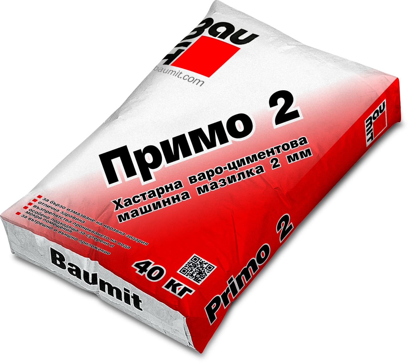 Варо-циментова машинна мазилка Баумит Примо 2 / 2мм 40кг