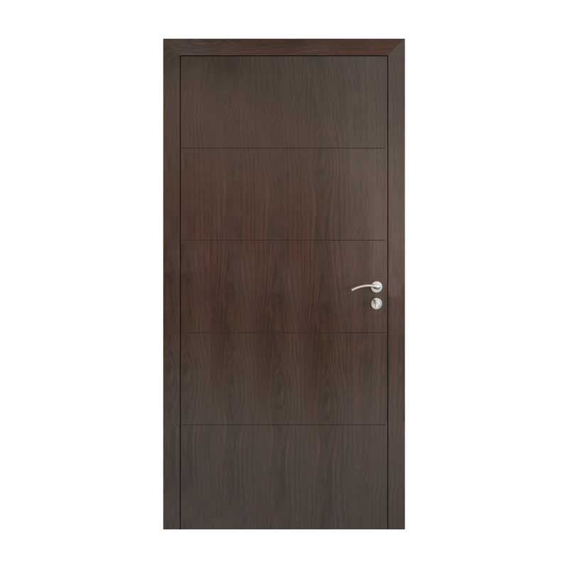 Интериорна врата плътна 90x200см Тъмен орех 