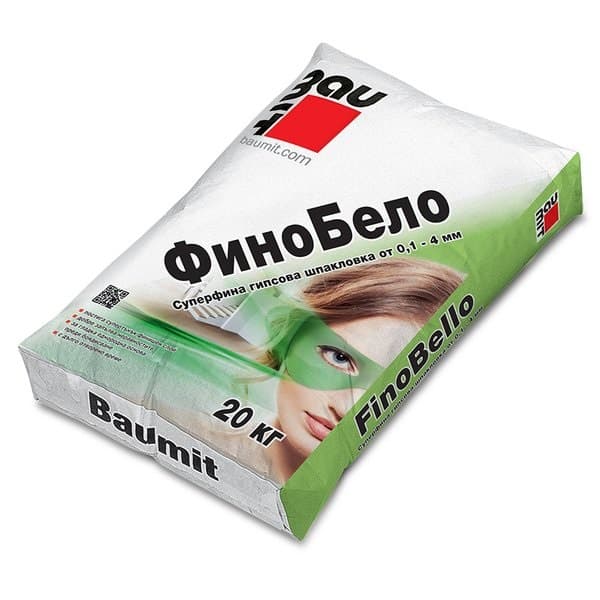 Фина гипсова шпакловка Баумит ФиноБело 20кг