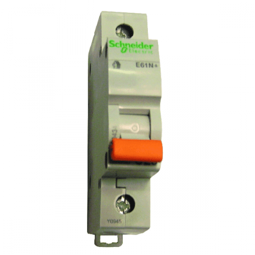 Прекъсвач Е61N + 1P 6А 20431 крива C 6kA