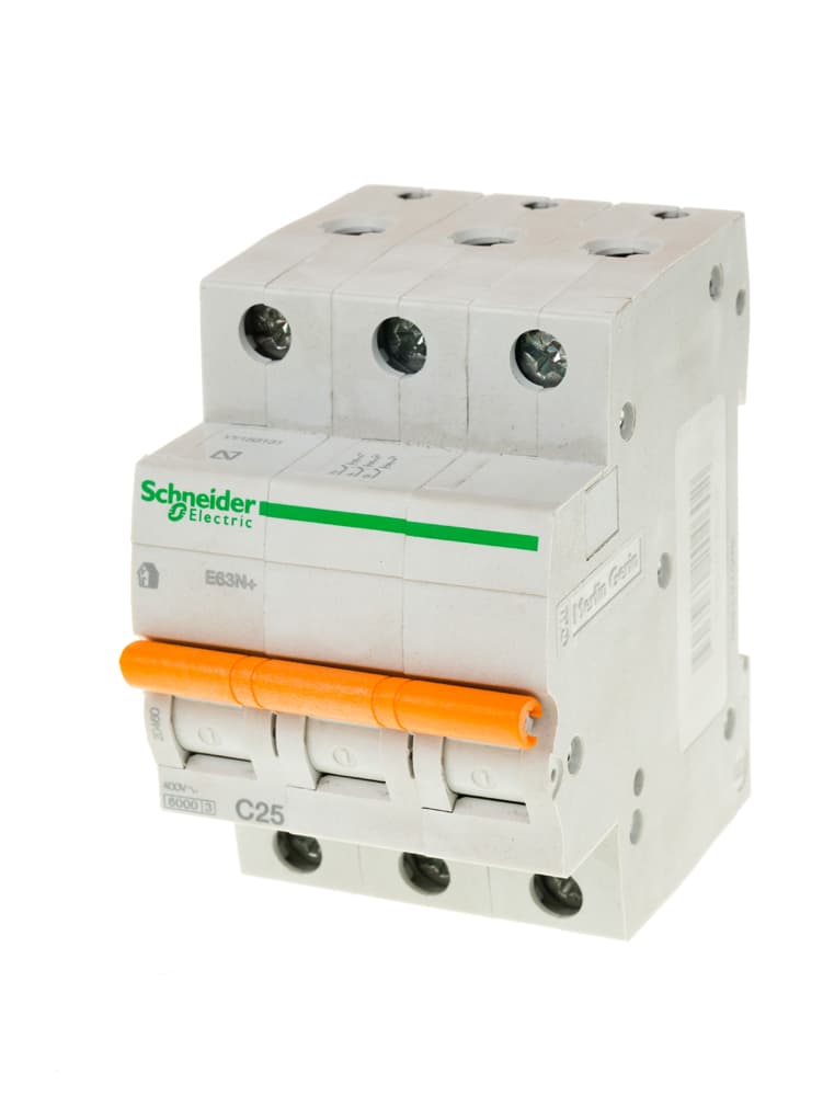 Прекъсвач Е63N+ 3P 25А крива C 6kA