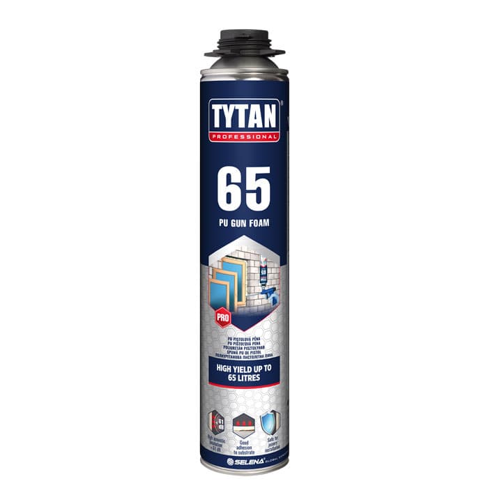 Полиуретанова пистолетна монтажна пяна Tytan Professional 65л