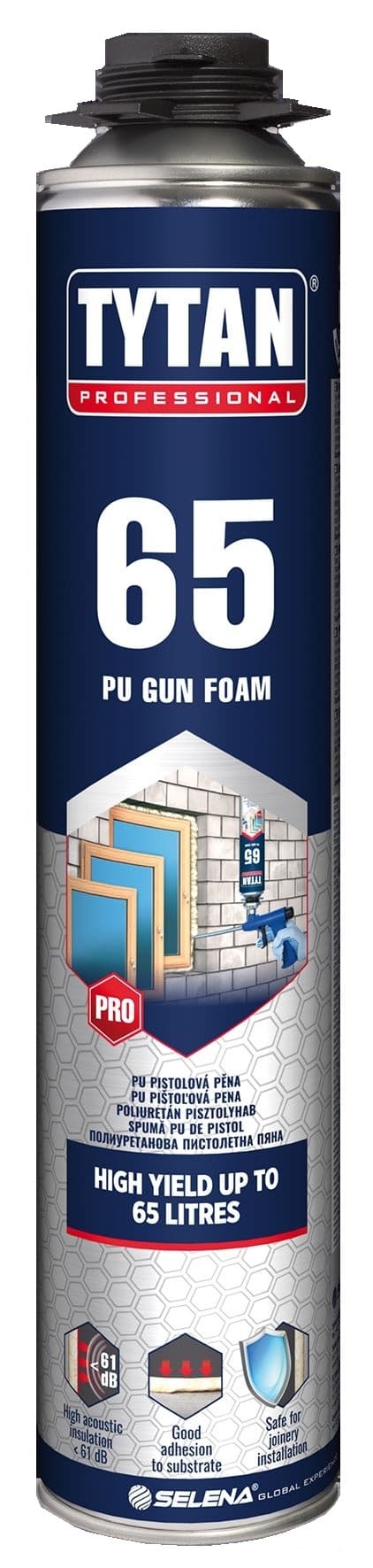 Полиуретанова пистолетна пяна Tytan Professional O2 65 / 870мл зимна