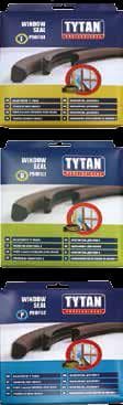 D-профил уплътнителна лента за прозорци и врати Tytan Professional - кафяв