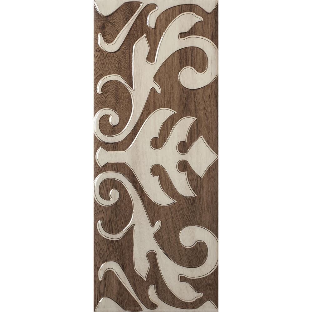 Плочки за стенна декорация IJ Lucia ornament 200x500мм кафяви фасет лукс