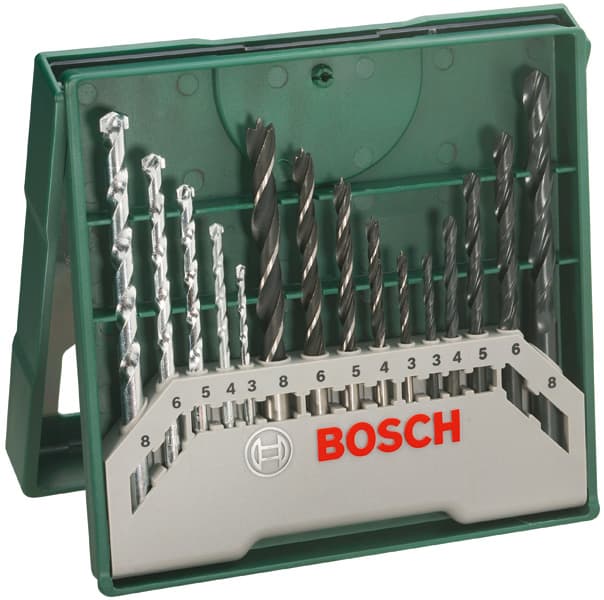 Комплект консумативи Bosch Mini-X-Line ø3-8мм 15 части