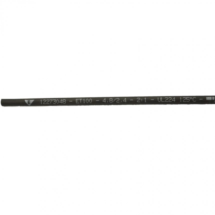 Термосвиваем шлаух Elematic ET100 12273048 черен ø4.8/2.4мм 1м