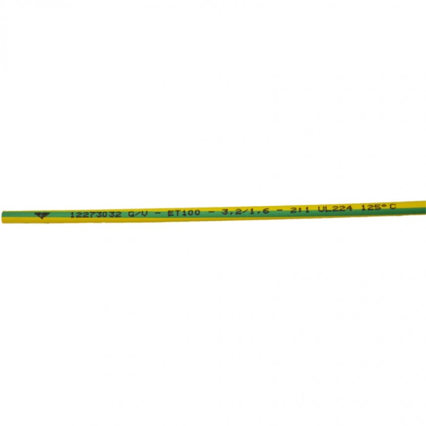 Термосвиваем шлаух Elematic ET100 12273032G/V жълтозелен ø3.2/1.6мм 1м