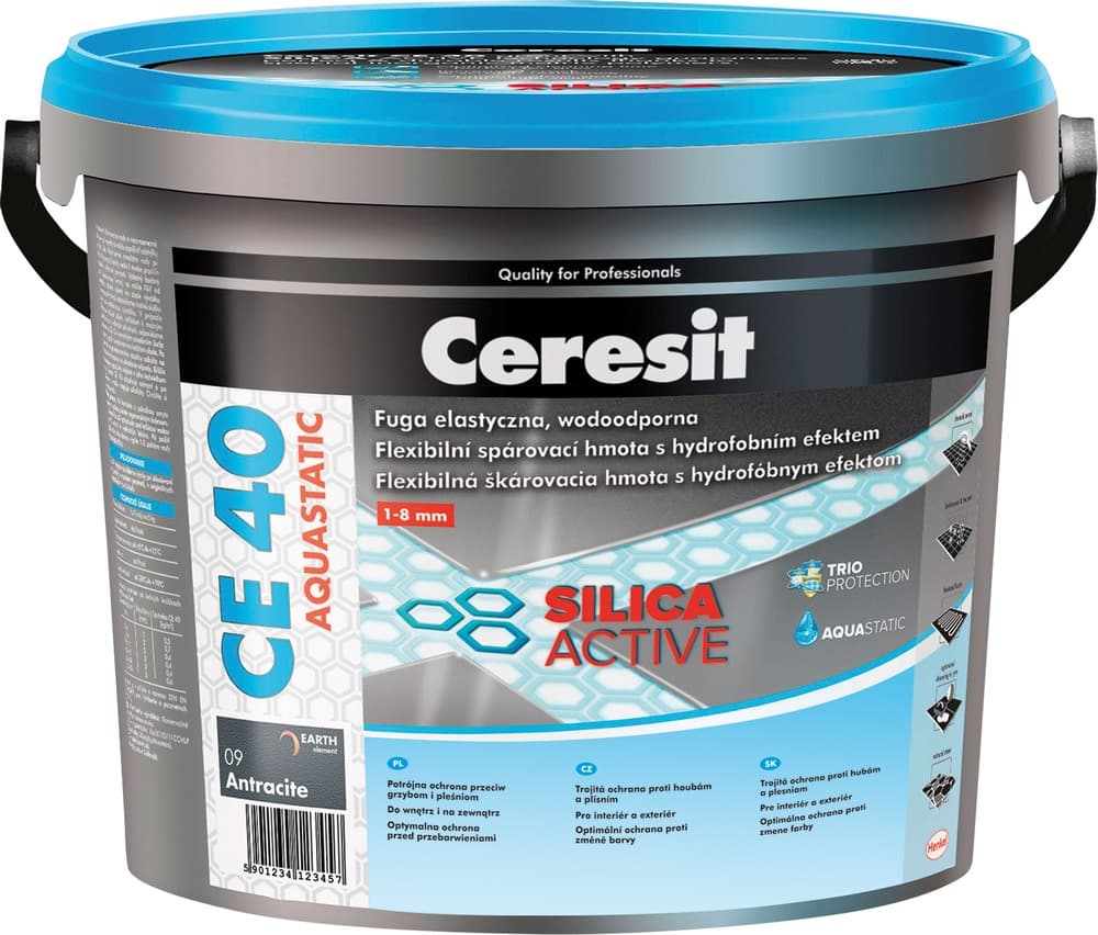 Фугираща аквастатична смес Ceresit CE 40 Aquastatic бяла 5 кг