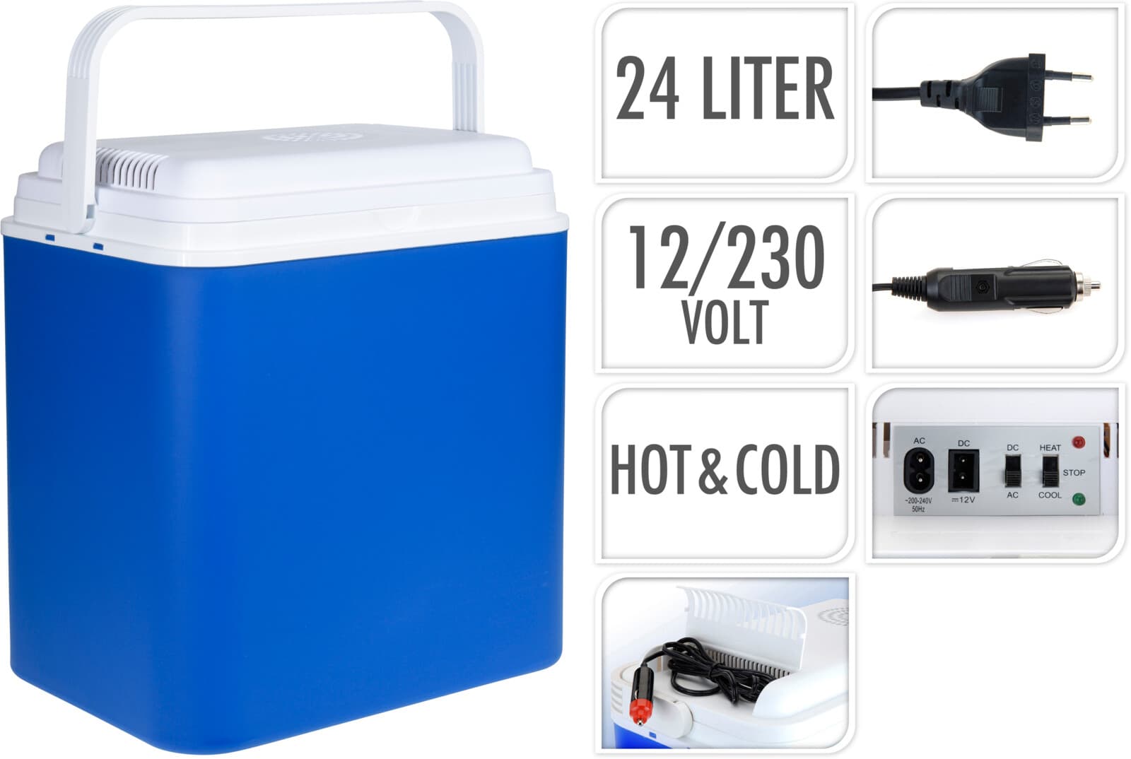 Електрическа хладилна чанта 24L 12V / 230V
