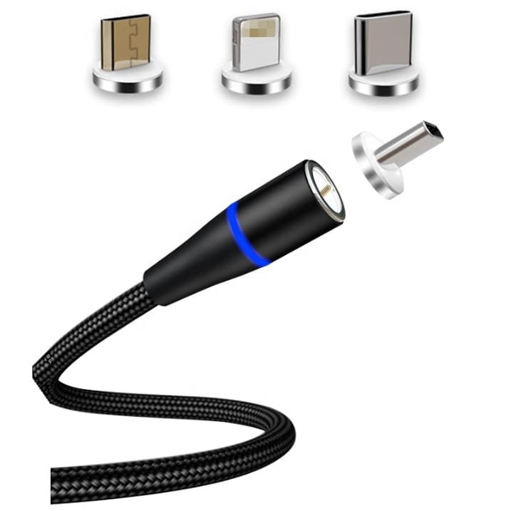 Магнитен USB кабел за бързо зареждане Optonica 3 в 1