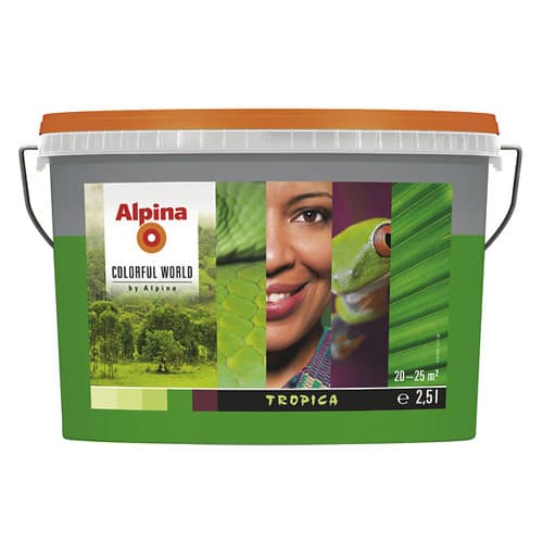 Латекс алпина колорфул уърлд  рич тропика оцветен 2.5 л / Alpina colorful world rm rich tropica 2.5 lt
