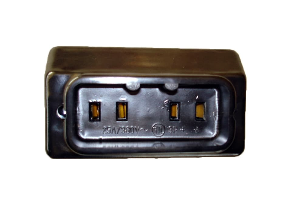 Трифазен контакт Технил 3х25А 380V 01 черен