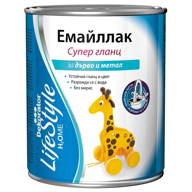 Емайллак супер гланц Декоратор червен 750мл