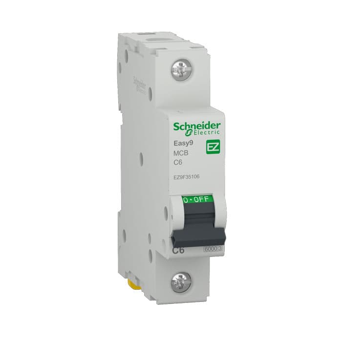 Прекъсвач Schneider Easy9 EZ9F35106 / 1P / 6A / крива С / 6kA