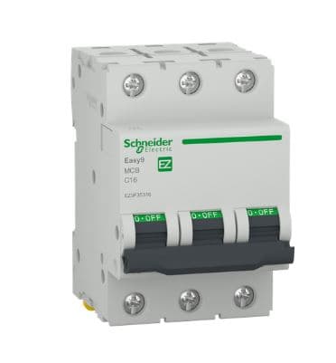 Прекъсвач Schneider Easy9 EZ9F35316 / 3P / 16A / крива С / 6kA
